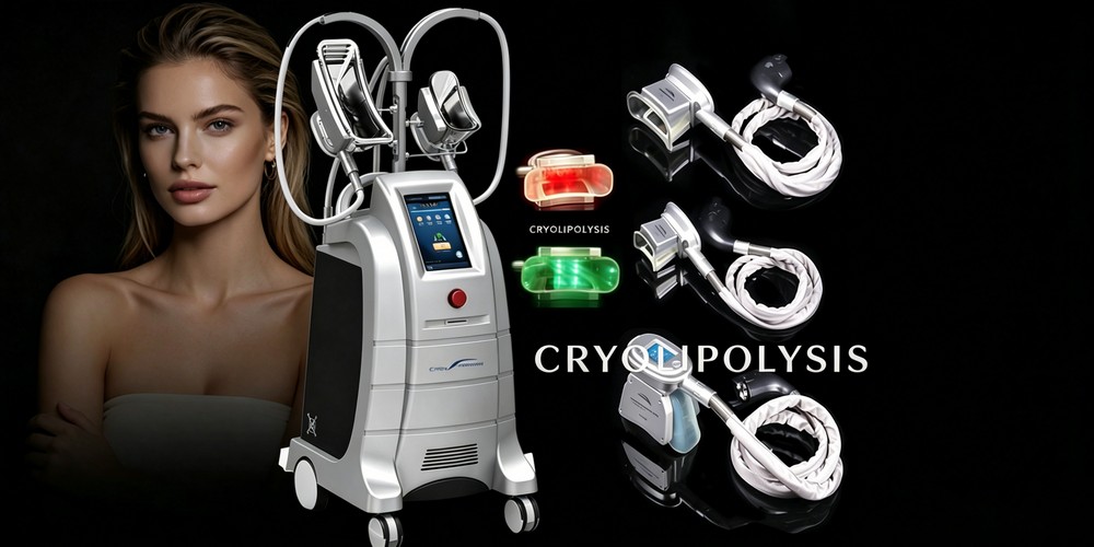 ETG50-4S cryolipolysis fat freezing machine with cryo handpiece -15℃